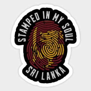 Stamped in My Soul Sri Lanka Flag Sri Lankan Pride Sticker